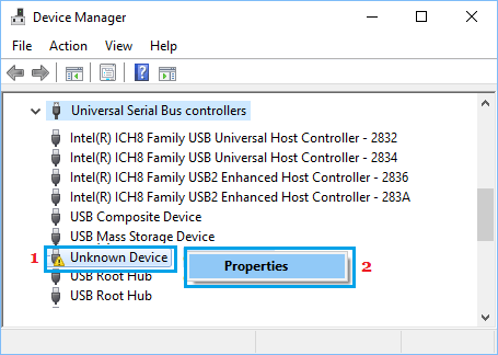 universal serial bus controllers windows 10